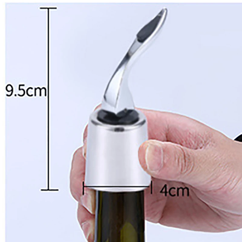 Wine Bottle Stopper Stainless Steel Wine Bottle Plug with Silicone Reusable Vacuum Sealer Bottle Plug Retain Wine Freshnes