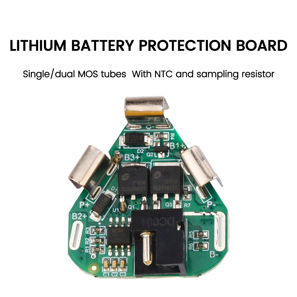 3S Li-ion Lithium Battery Protection Board 12.6V 6A BMS 18650 Power Bank Balancer Battery Equalizer Board for Electric Drill