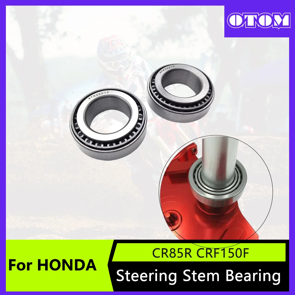 Rodamiento de dirección OTOM Motocross para HONDA CR80R CR85R CRF150F CRF150R CRF230F, rodamiento de columna de dirección todoterreno