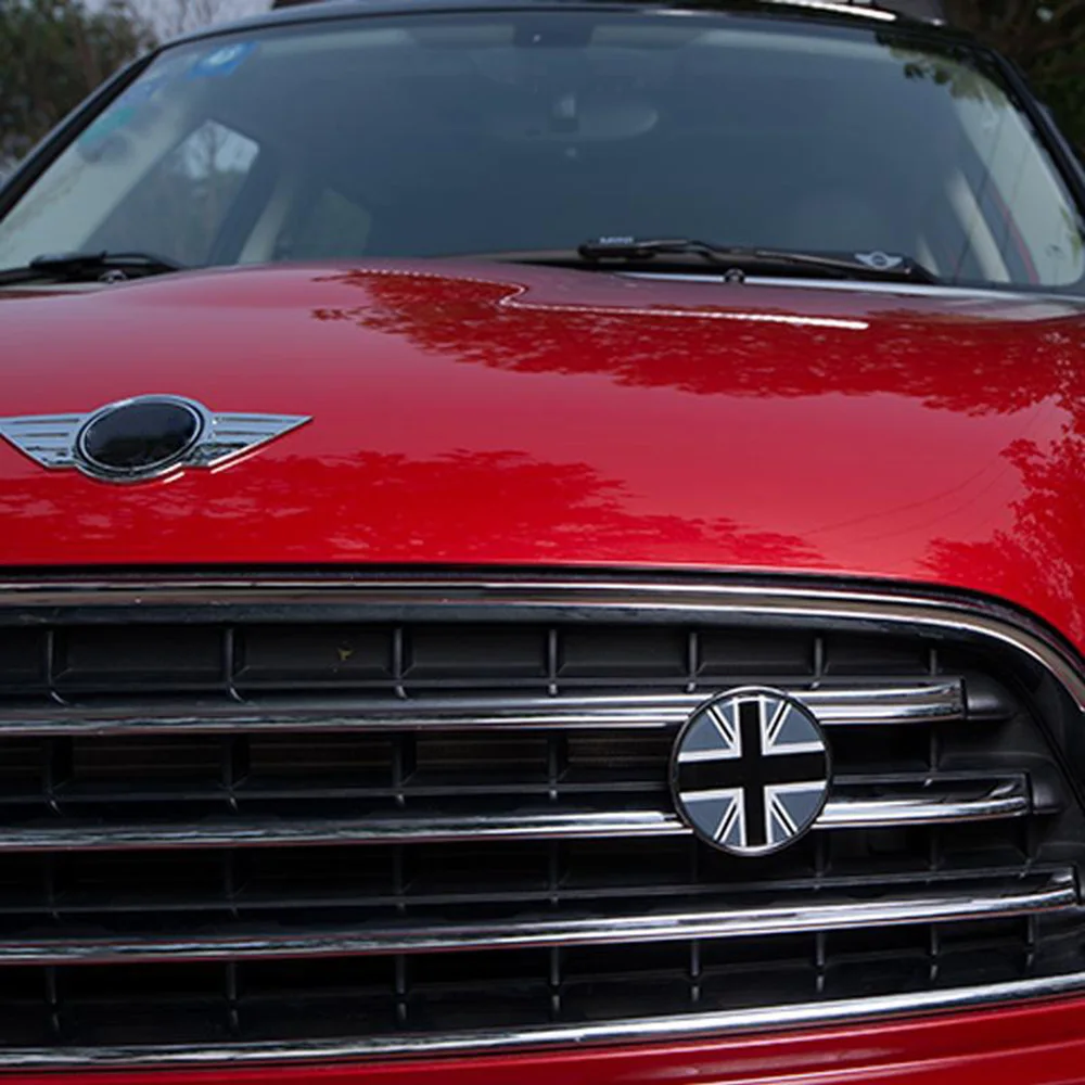 

Пользовательская 3d-наклейка для MINI Cooper One Countryman R60 R55 R56 F56 F55 F60 добавьте заявление в переднюю решетку автомобиля