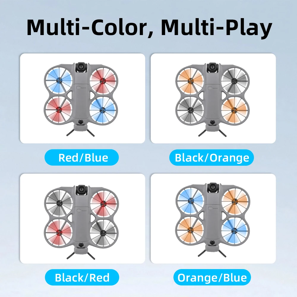 Eliche BRDRC, per accessori DJI NEO 2, design a basso rumore, resistenti all'usura, potenza e stabilità migliorati, parte a sgancio rapido