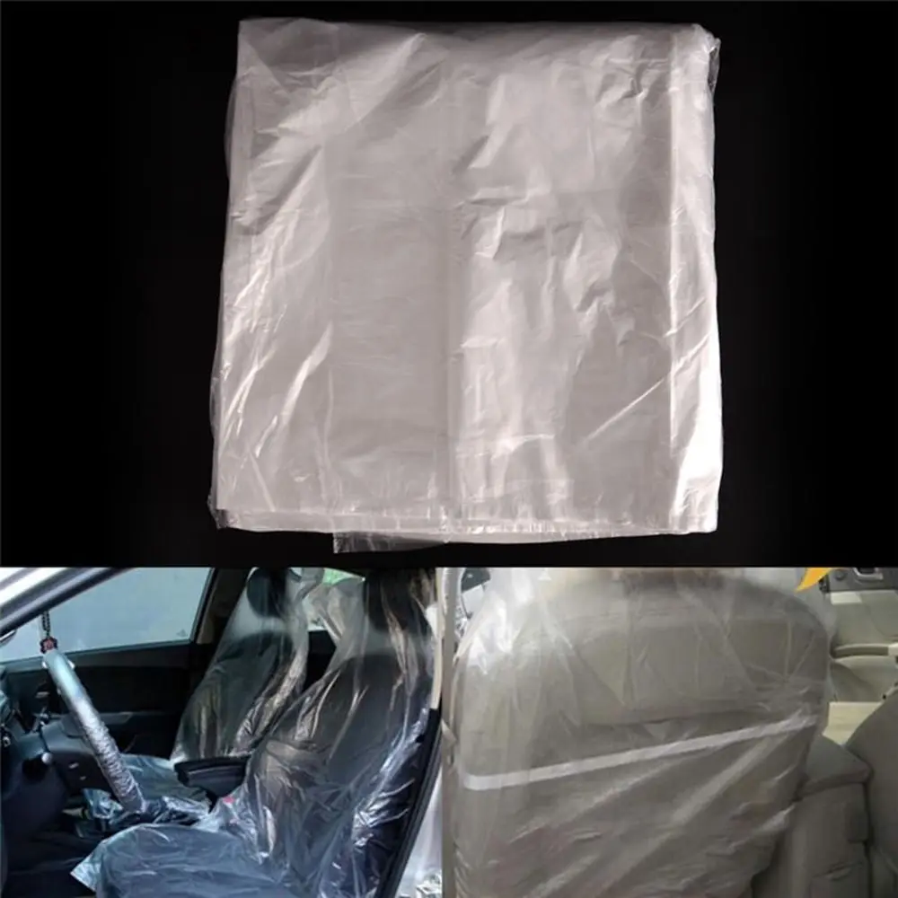 10Pcs/Set Universal Seat Covers Disposable Vehicle Maintenance Protectors Practical Plastic Protectors
