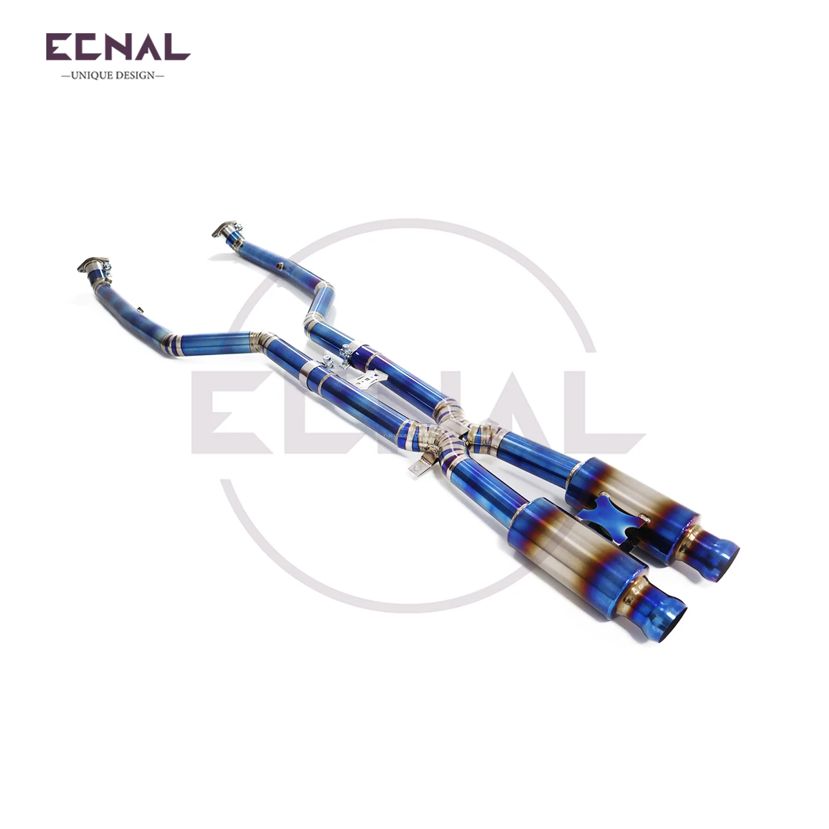 

ECNAL EXHAUST for 2009-2013 Bmw E90 E92 E93 M3 V8 4.0L High Flow Quality Equal-length Double Tube Titanium Exhaust Midpipe