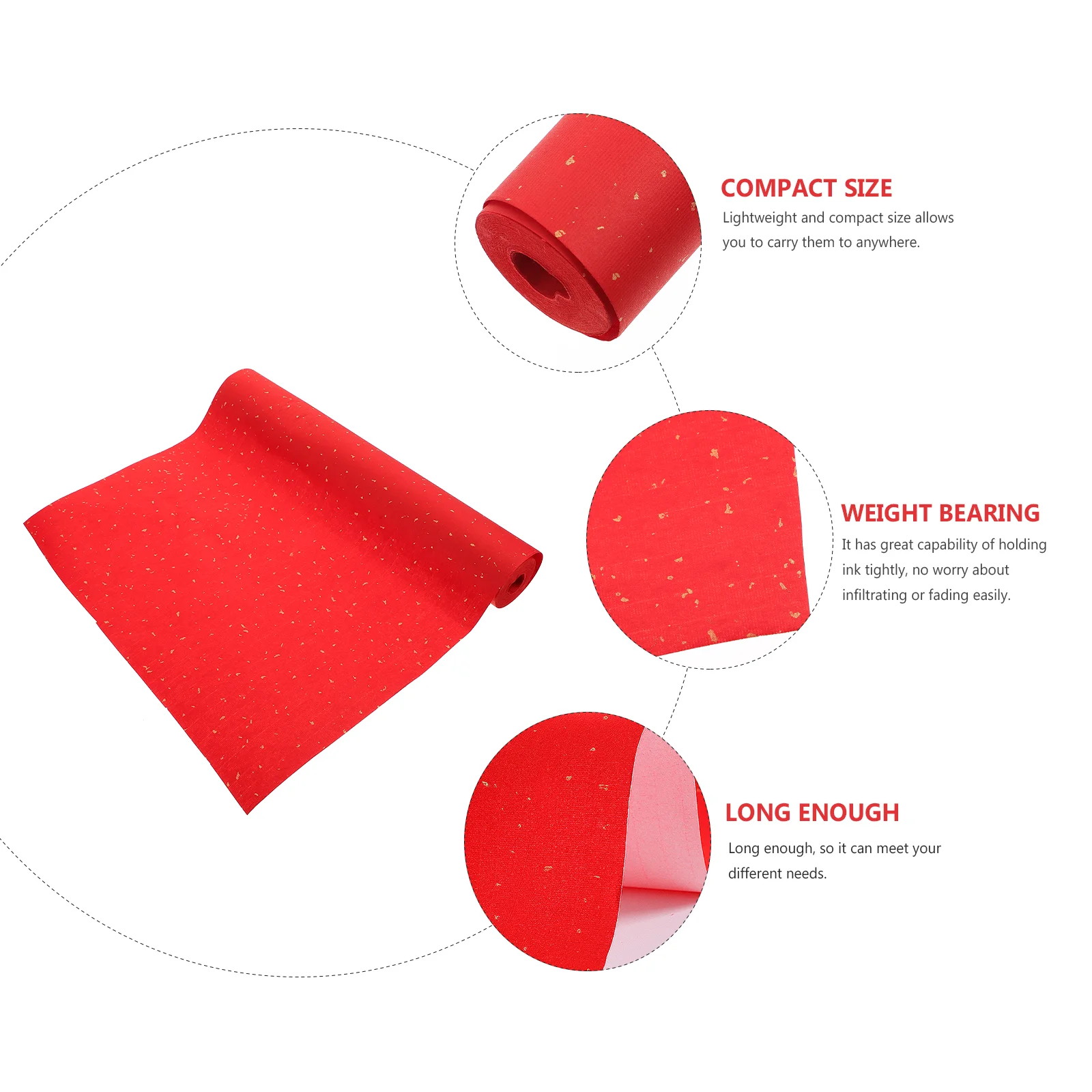 Dedicated Christmas Sprinkle Gold Rice Paper Decoupage Calligraphy Practice for Writing Xuan