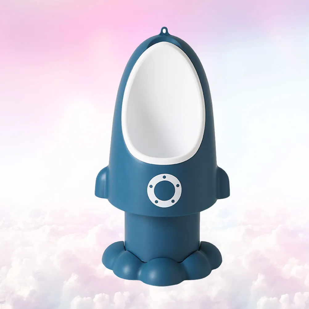 Cartoon Rocket Pee Trainer Toddler Urinal Potty Toilet Training Boy Urinal Groove Detachable Easy Clean Safe Baby Boy