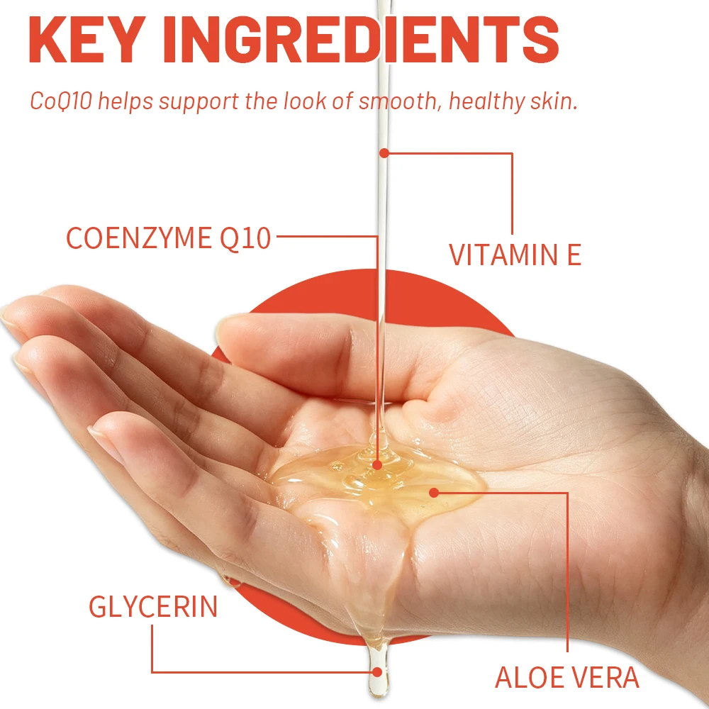 YOUNGCOME Coenzyme Q10 Face Serum with Hyaluronic Acid, Madecassoside, Aloe Vera & Vitamin E – Hydrating, Plumping 40/60ml