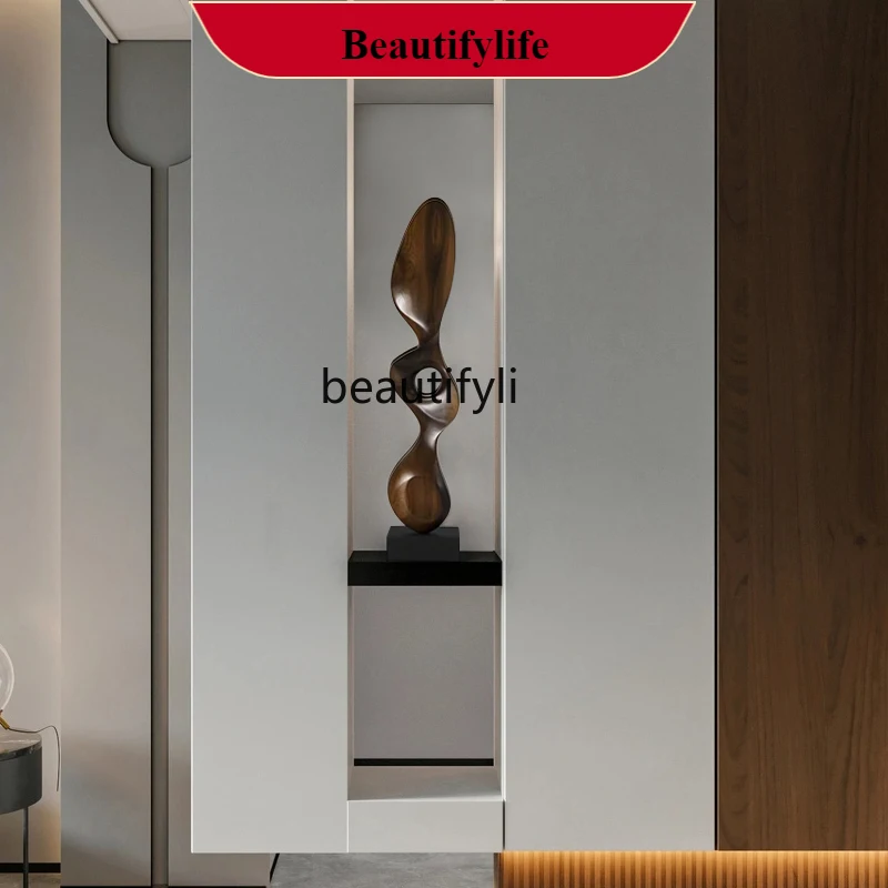 

F132 Hotel lobby creative abstract solid wood sculpture ornaments porch wood carving decorative art