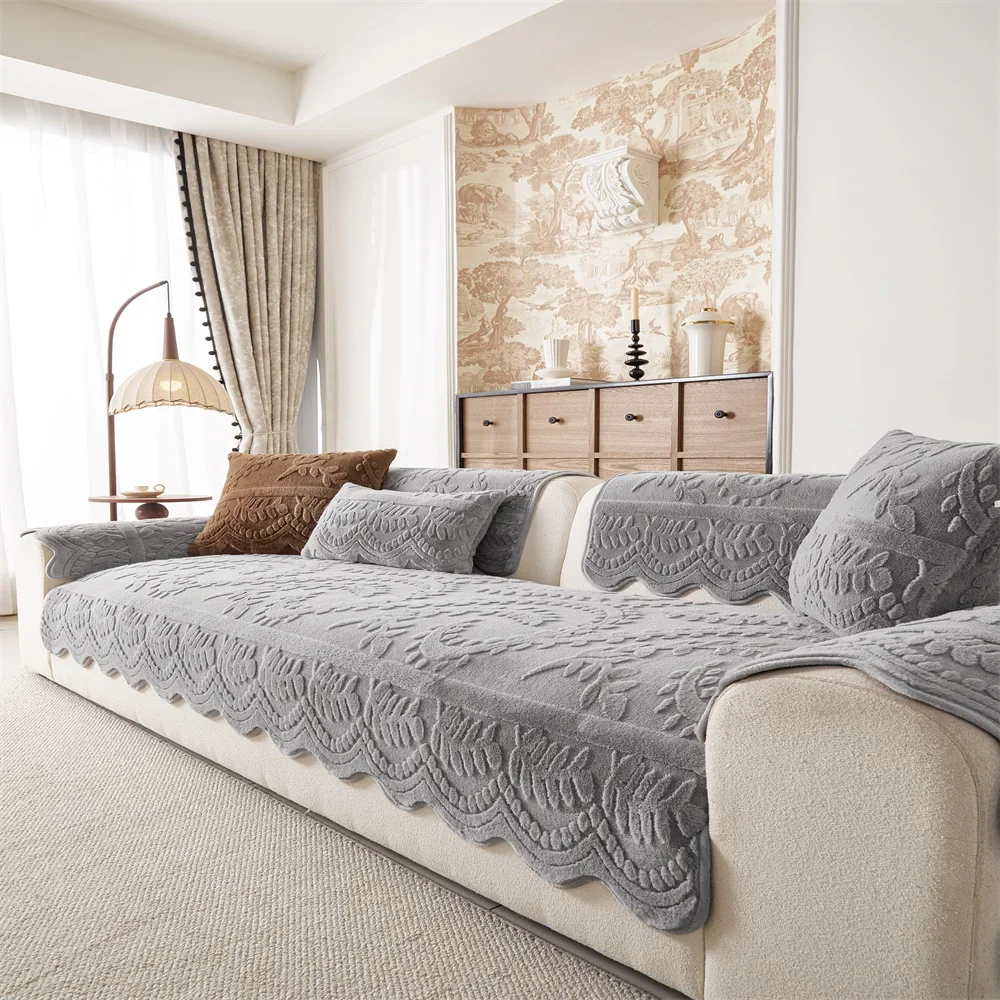 Sofa Cushion New Style Imitation Cotton and Linen All-season Anti-slip Cross-border Sofa Cover Full-cover Sofa Scarf