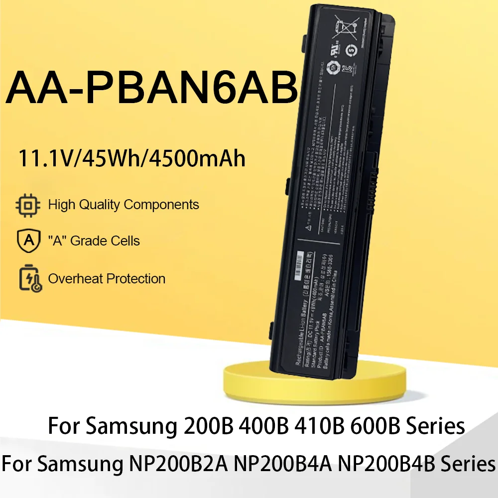 

AA-PLAN6AB AA-PLAN9AB Laptop Battery For Samsung 200B 400B 600B NP200B NP400B NP600B P200 600B5C 600B5C-S03