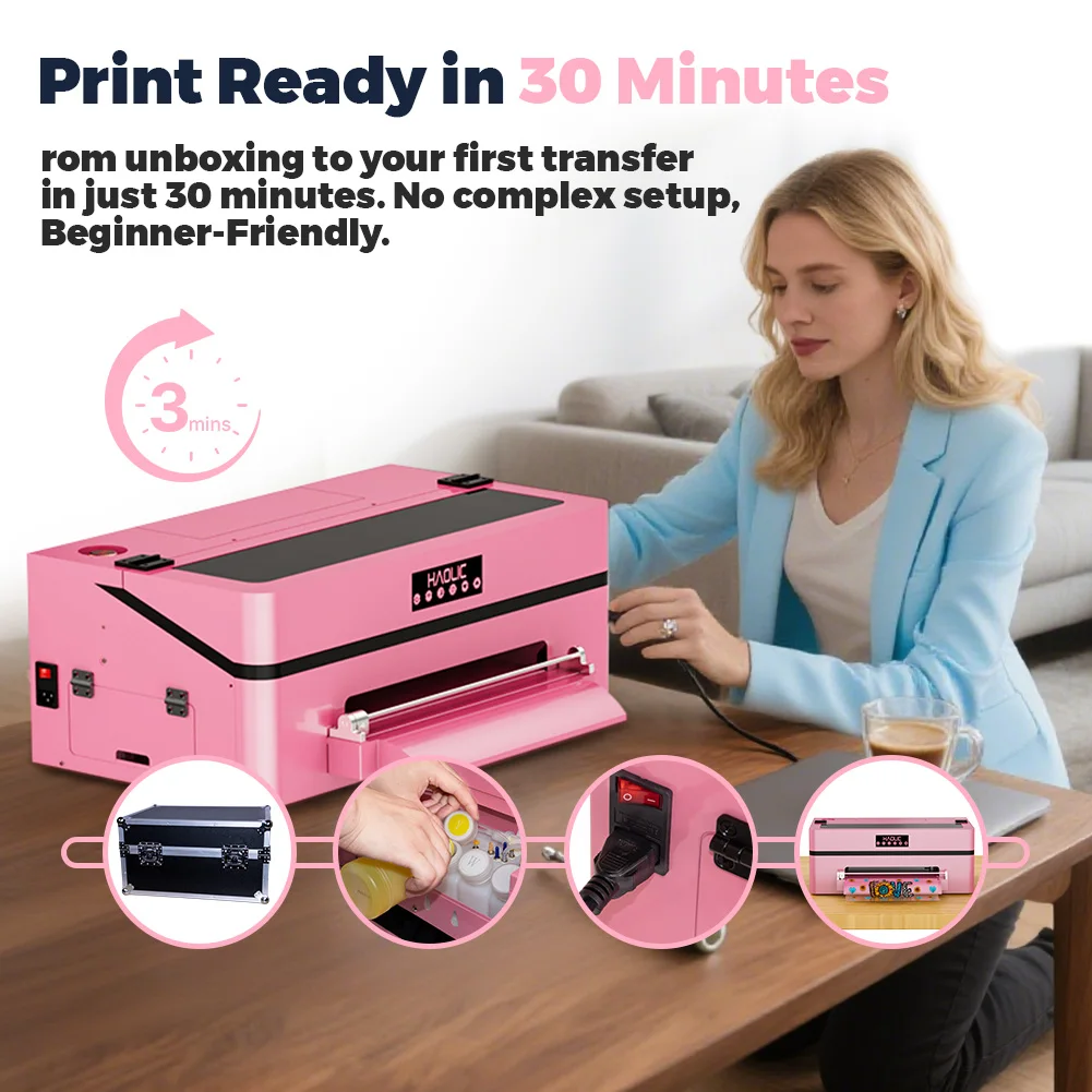 Factory Direct 2026 XP600 A3 DTF Printer For T Shirt Printing With PET Film Powder Shaker And 1 Year Warranty