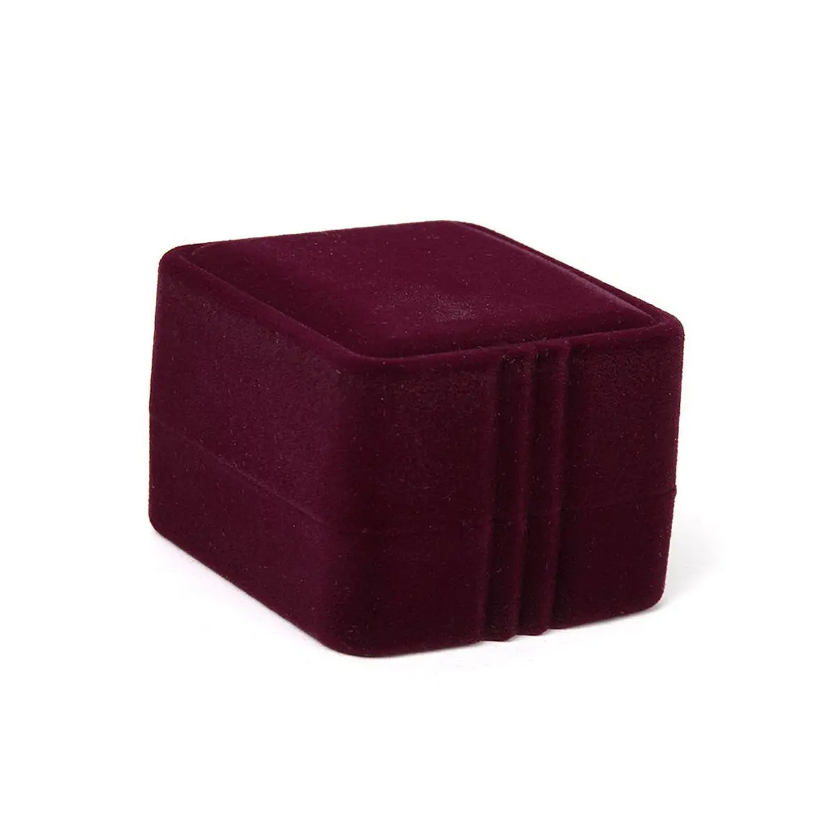 

Small Gift Box Wine Red 5x5x3.9cm Square Ring Box Vintage Style Jewelry Storage Case for Ring Protection and Presentation