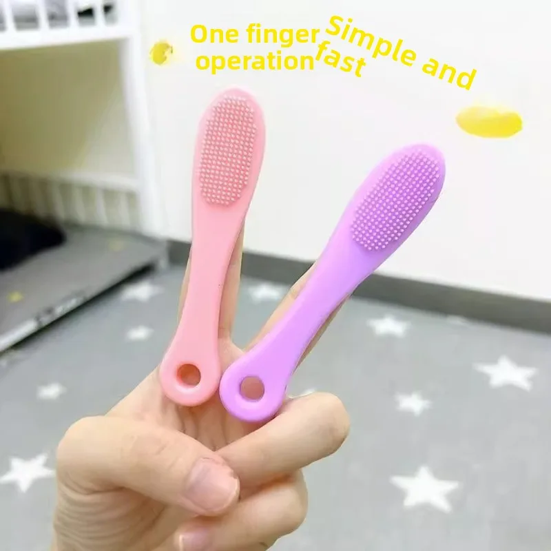 Soft Silicone Nose Cleansing Brush Finger Mitt Pore Blackhead Remover Facial Wash Tool for Nose Wing Oily Skin Care