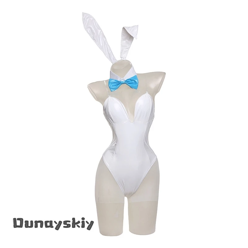 {Dream ZS} أزياء الهالوين متعددة الألوان المثيرة على شكل أرنب لطيف، مجموعة أزياء نسائية على شكل أرنب من الجلد، أزياء شخصية أرنب كاواي #3