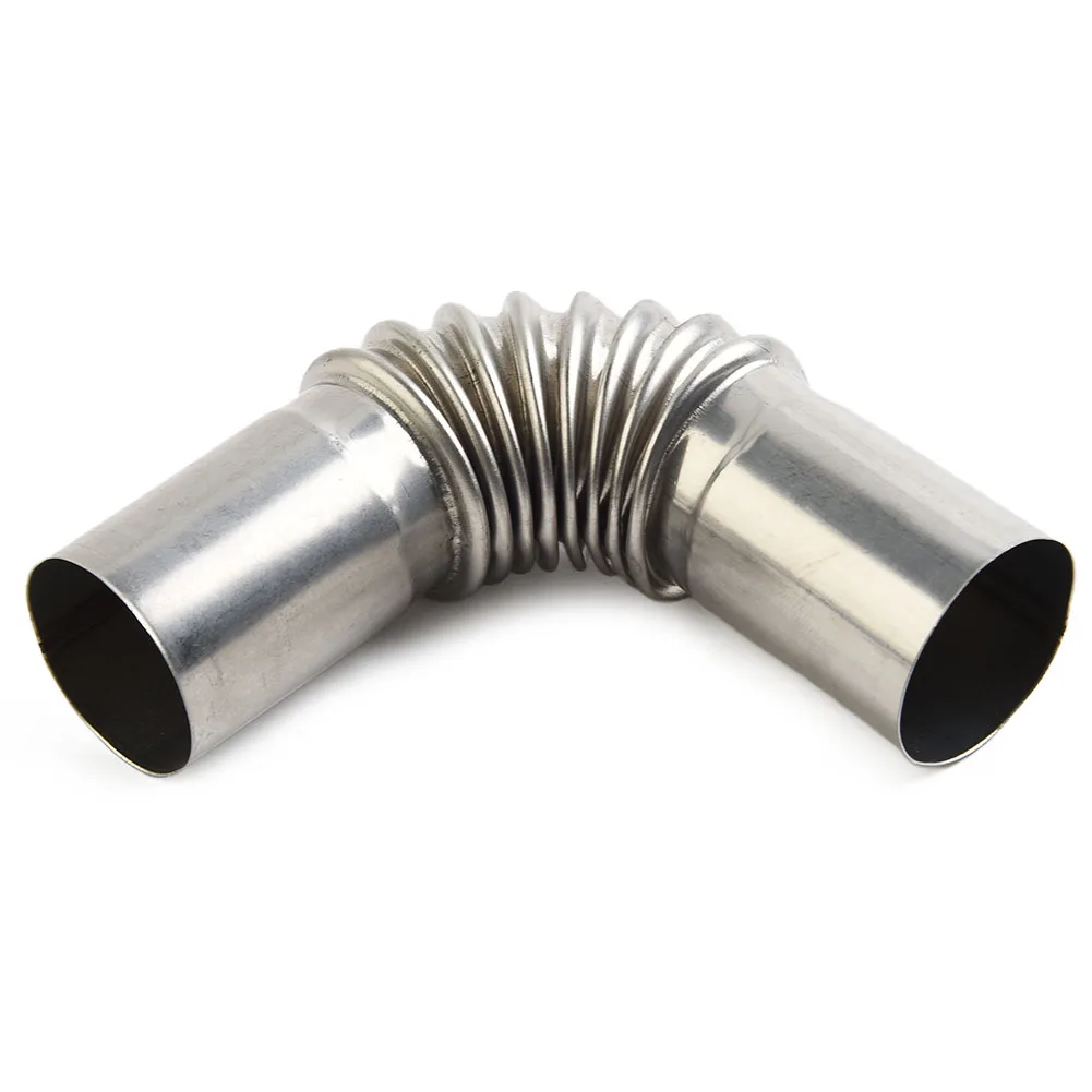 Car Parts High Quality Material Brand New Car Accessories Exhaust Pipe Silver Stainless Steel 1pc Elbow Connector