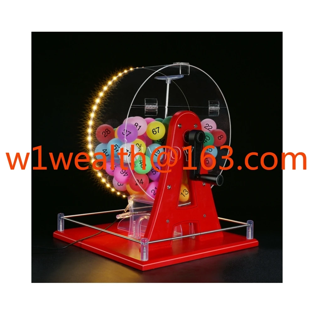 Gravity Selection Lucky Lotto Online Lottery 100 Ping Pong Ball Wheel Drawing Game Self Service Lottery Machine