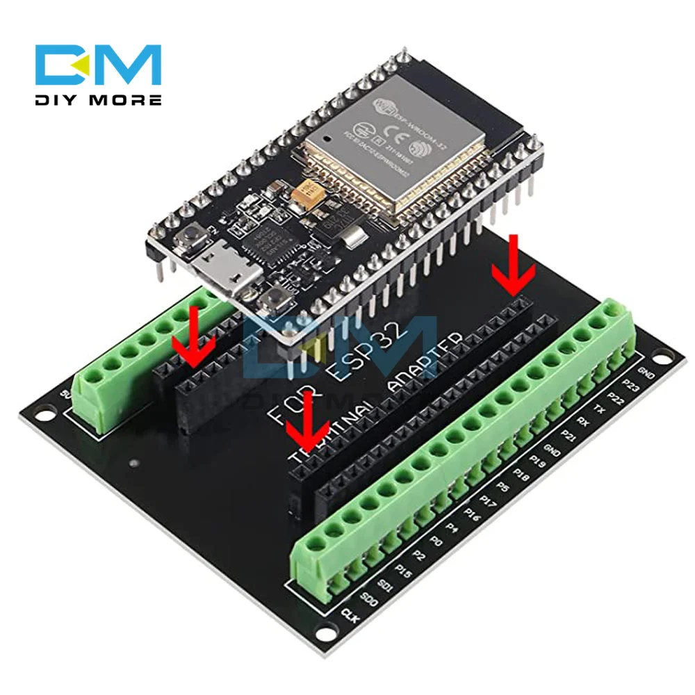 ESP32 Breakout Board for ESP32 WiFi Bluetooth Development Board NodeMCU-32S Lua 38Pin GPIO 1 into 2 Expansion Board