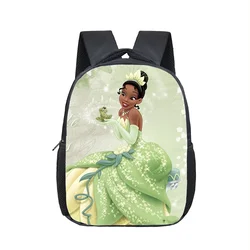 12 Inch Disney The Princess and the Frog Kindergarten Backpack Children School Bag Toddler Bag for Kids Girls Bookbags Gift