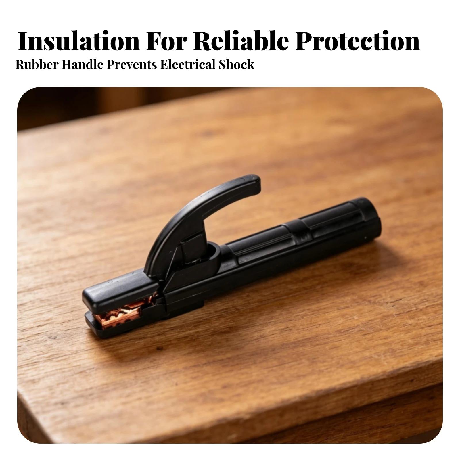 Electric Soldering Clamp Molded Finish Spring-Loaded Soldering Clamp Metalworking Gear Excellent Conductivity Easy to Use