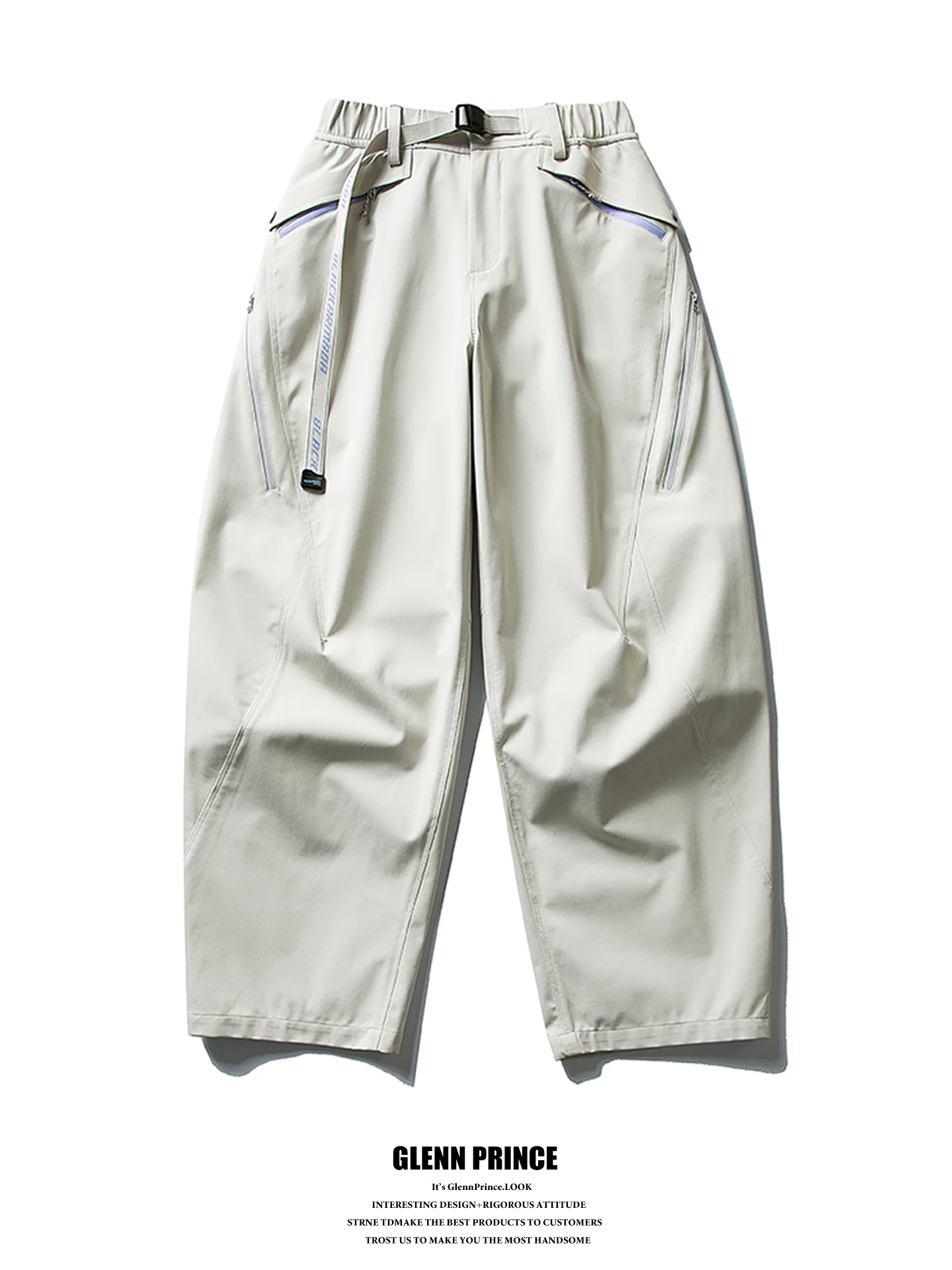 Outdoor Lightweight Waterproof Soft  Climbing Trousers Men's Hiking Sports Paratrooper Workwear Straight Leg Casual Pants