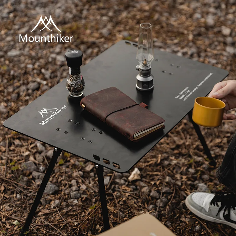 MOUNTAINHIKER New Outdoor Tactical Table Portable Aluminum Alloy Table BBQ Picnic Self-driving Desk Folding Camping Table