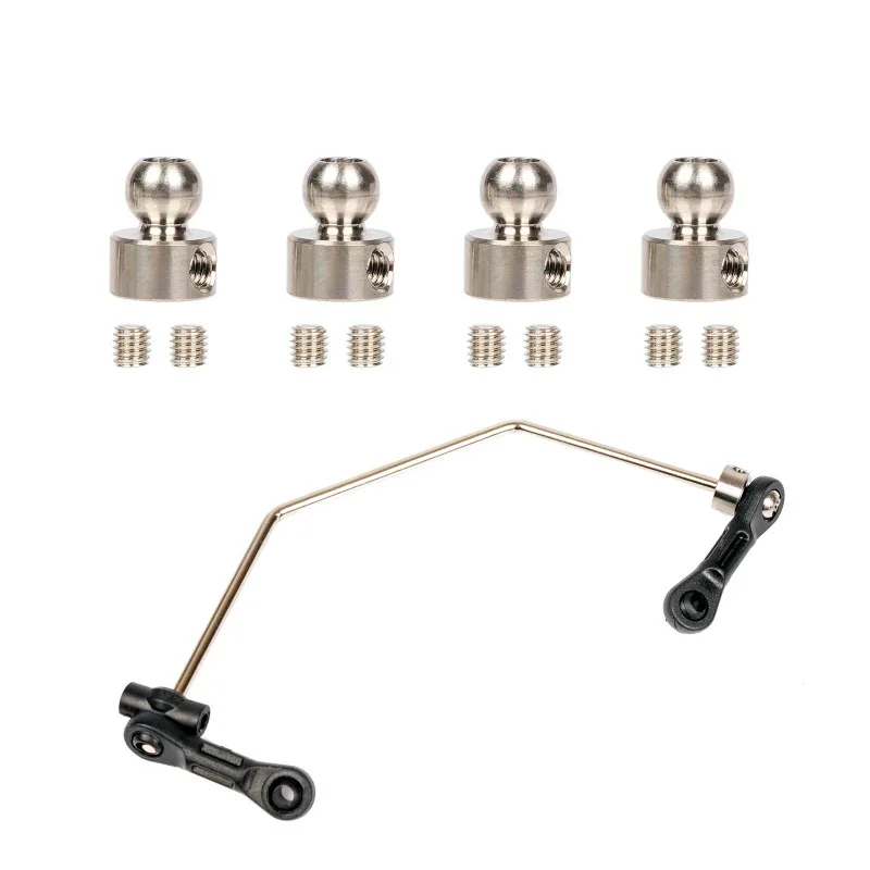 Universal Titanium TC4 Metal Ball Ends for Anti-Roll Bar - Fit Arrma 1/7 Mojave & 1/8 Kraton/Outcast/Typhon RC Model Upgrades