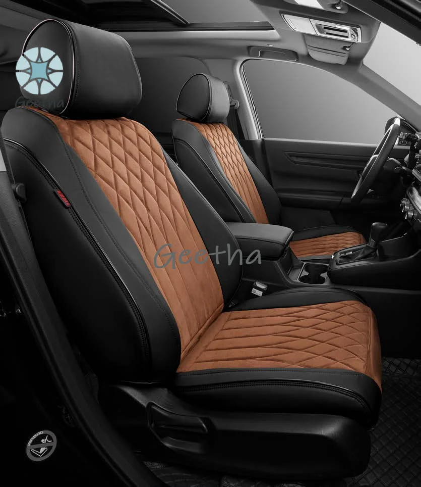 For High Quality Four Seasons Waterproof Universal Leather 7 Pcs Car Seat Covers Full Set