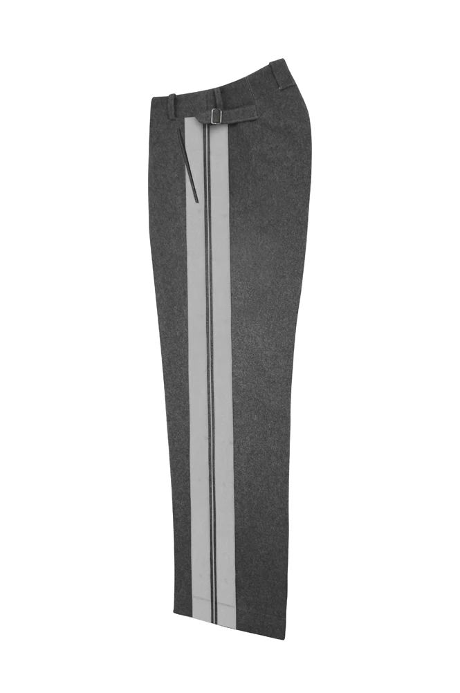 GUWN-026 WWII German Elite General Stone Grey Wool Straight Trousers