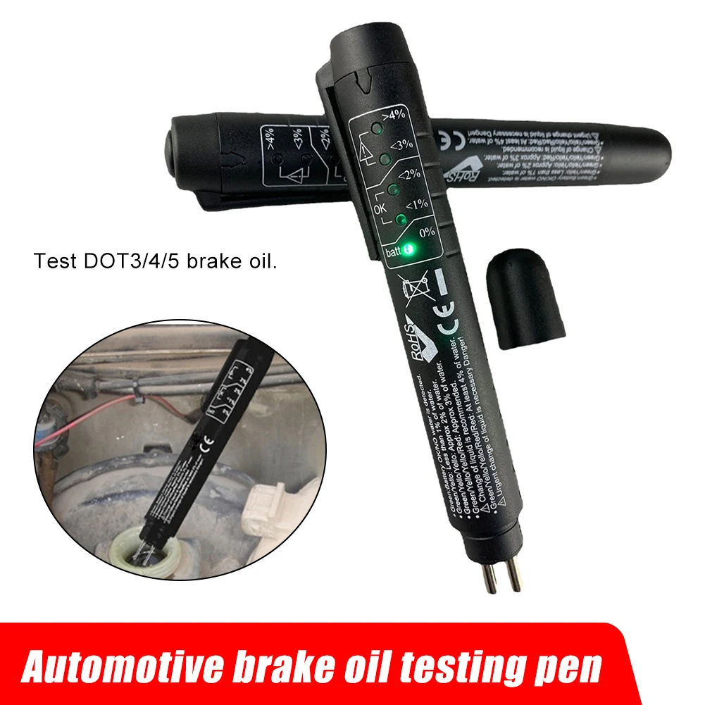 NEW Car Brake Fluid Test Pen 5 LED Indicator Brake Fluid Tester DOT3 DOT4 DOT5 Brake Fluid Tester Car Diagnostic Tool