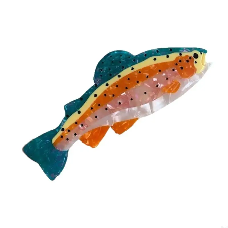

Elegant Hair Claw Nonslip Fish Hair Clip For Vacation and Theme Event Use 57BD