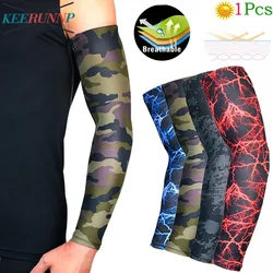 1Pcs Arm Sleeves Sun UV Protection For Women Men Youth - Tattoo Sleeve Cover Arms - UPF 50 Sports Compression Cooling Arm Sleeve