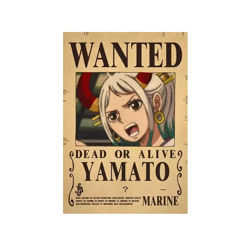 Anime One Piece Toys Luffy 3 Billion Bounty Wanted Posters Four Emperors Posters Vintage Wall Decor Toys for Kids Birthday Gifts