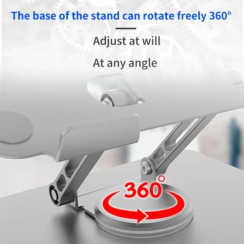 360° Rotating Laptop Stand Aluminium Alloy Foldable  Stand Laptop Portable Fold Holder Cooling Bracket Support For Macbook iPad