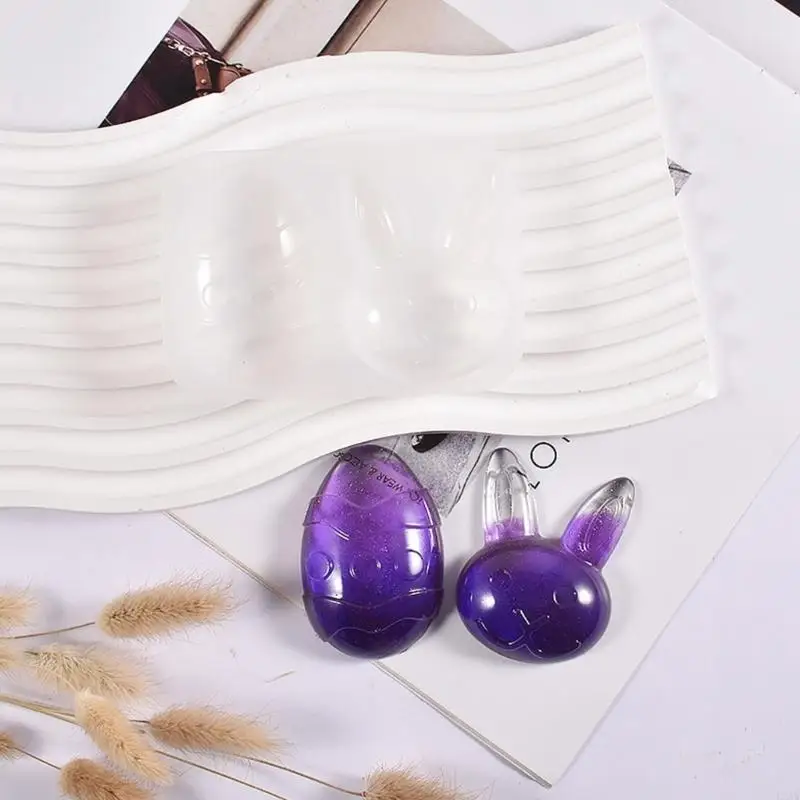 

Bunny Resin Mold Rabbit Baking Molds for Chocolates Cakes Keychain Charm Mold