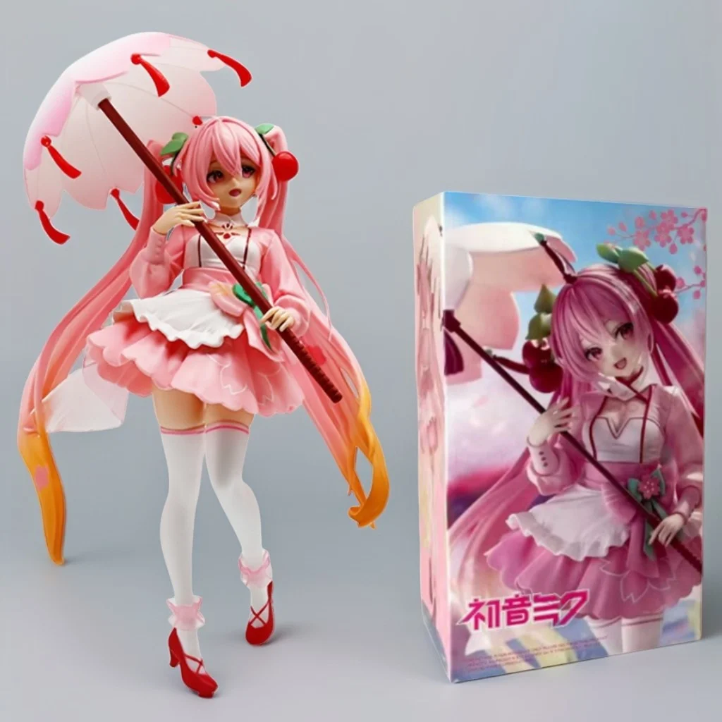guarda-chuva-hatsune-miku-estilo-antigo-de-desenho-animado-modelo-de-pvc-artesanal-hatsune-miku-flor-de-cerejeira-enfeites-fofos-para-mesa-brinquedos-de-animacao