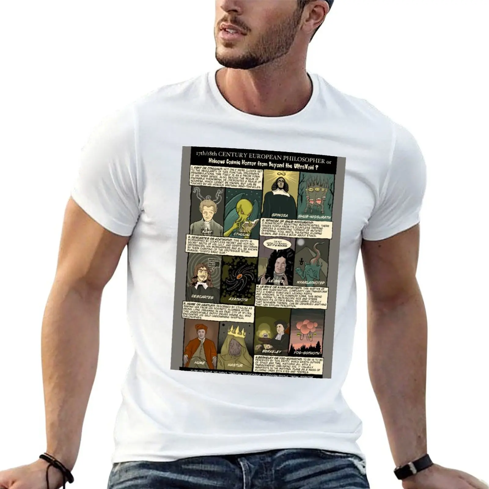 T-shirt Philosophy and the Cthulhu Mythos, t-shirt basique à coupe confortable pour hommes