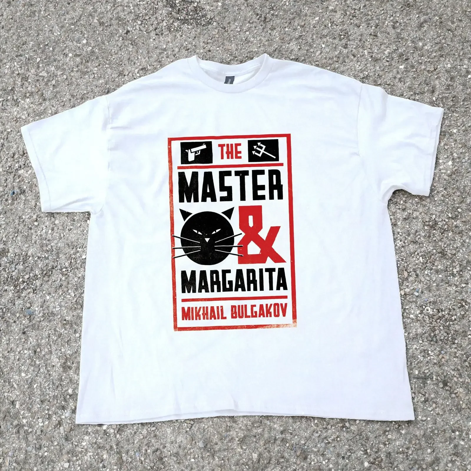 The Master and Margarita Mikhail Bulgakov Distressed Vintage Literary T Shirt Dark Academia Book Lover  vintage Washed Casual