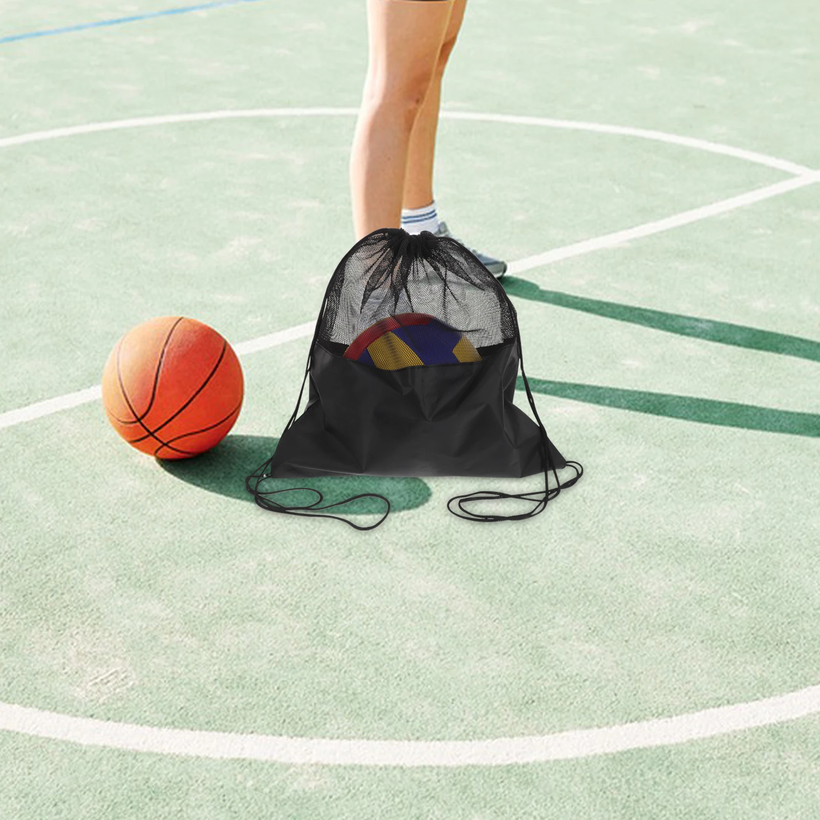 

Multi-Functional Motorcycle Storage Bag Oxford Cloth Drawstring Sports Bag Football Basketball Storage Pouch Waterproof