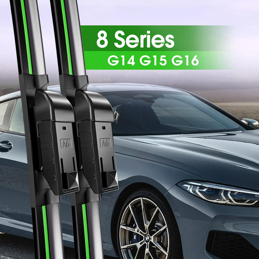 2pcs Front Windshield Wiper Blades For BMW 8 Series G14 G15 G16 2018-2023 2019 2020 2021 2022 Windscreen Window Accessories