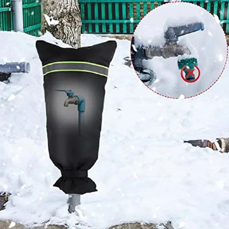 Winter Waterproof Outdoor Faucet Cover Outside Garden Faucet Freeze Protection Sock Reusable Tap Protector