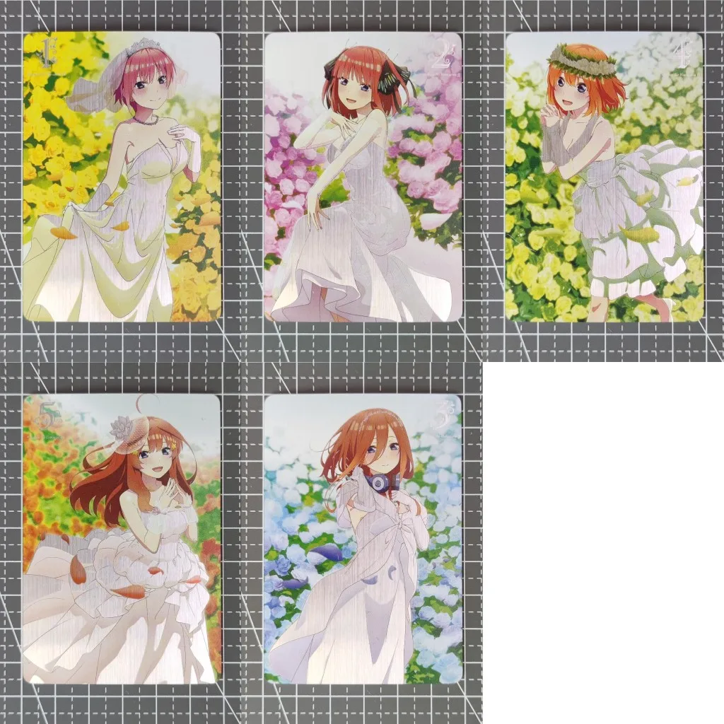 

Anime Goddess Story ACG DIY Hologram Flash Card Nakano Ichika Nakano Nino Nakano Miku Boy Game Christmas Birthday Present