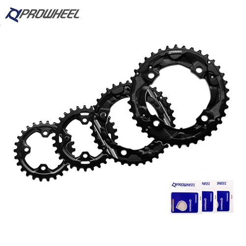 PROWHEEL piñón MTB 104/64BCD piñones dobles 26T 28T 36T 38T plato de bicicleta de montaña 10S/11S compatible con platos y bielas MTB