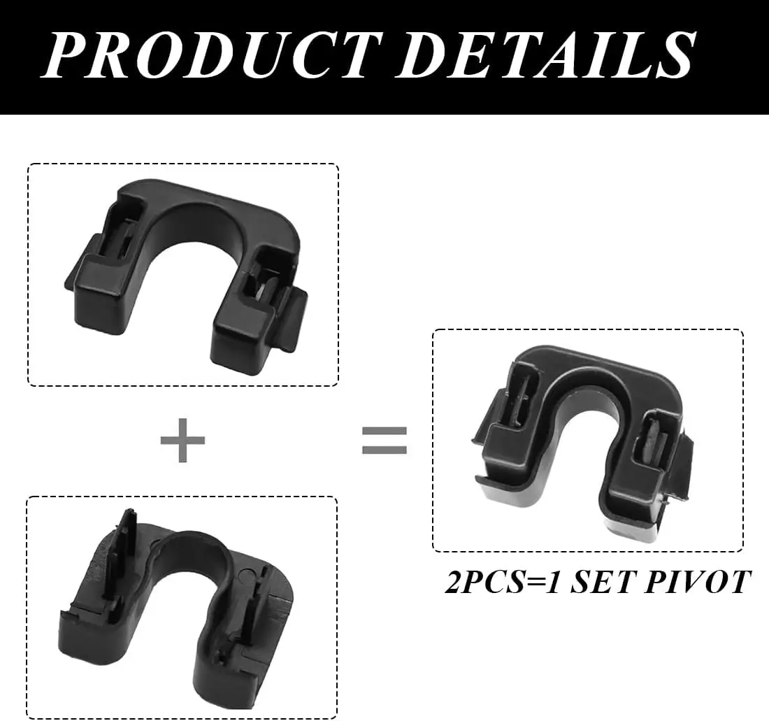 Rear for Ford Focus MK3 3 Mondeo 4 MK4 Fiesta MK7 MK8 B Max C max Boot Trunk Load Cover Parcel Shelf Clips Pivot Bracket Mount view 3
