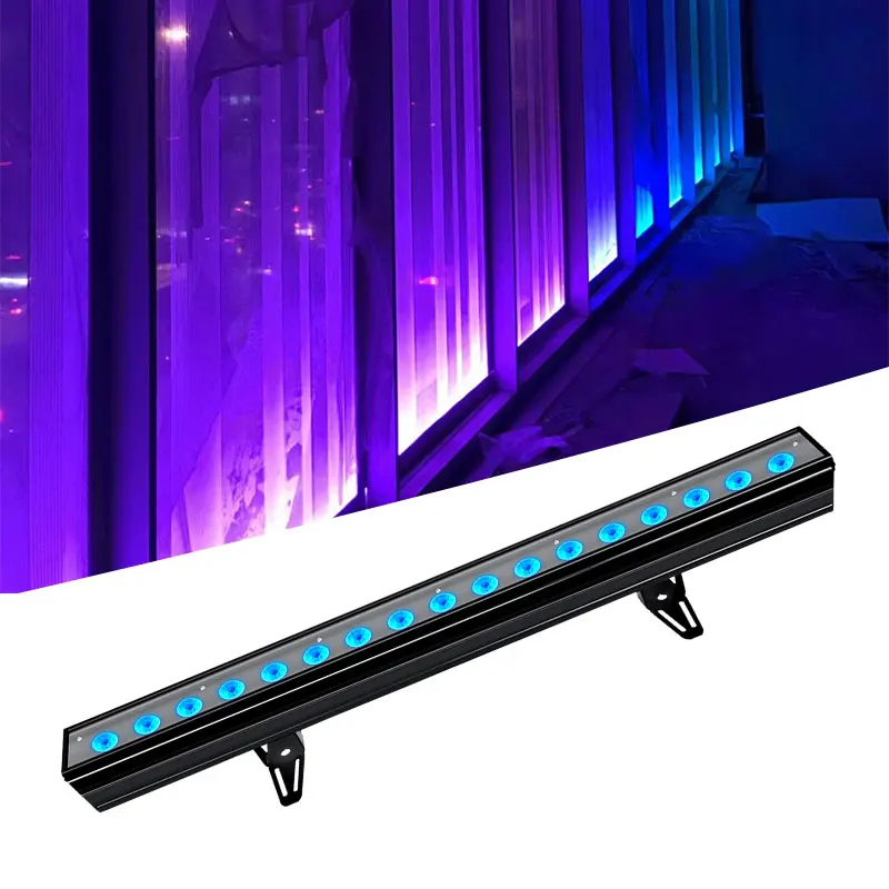 

LED Lights Bar 18x10W Wall Wash RGBW 4in1 Lighting With DMX 512 For DJ Disco Party Nightclub