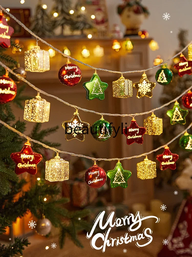 

Christmas tree lights dress up the atmosphere shop window pendant creative small pendant lantern ball