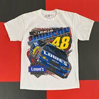 2005 Jimmie Johnson Racing Vintage Large T-Shirt Short Sleeve T-Shirt Men's and Women's Breathable