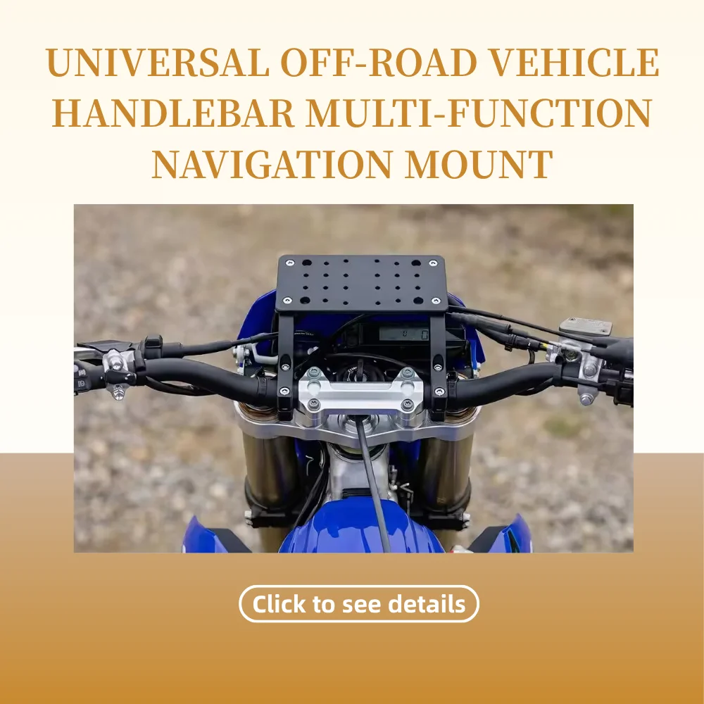 Universal GPS Mount For Enduro Rally Navigation Bracket, 22mm Handlebar Phone Tablet RAM Ball Holder for Off-Road Motorcycles