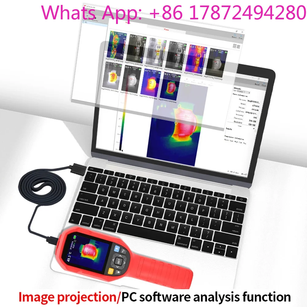UTI260B UTI120S UTI260A Handheld Infrared Thermal Imager Thermometer Floor heating pipe inspection PC Screen Projection view 5