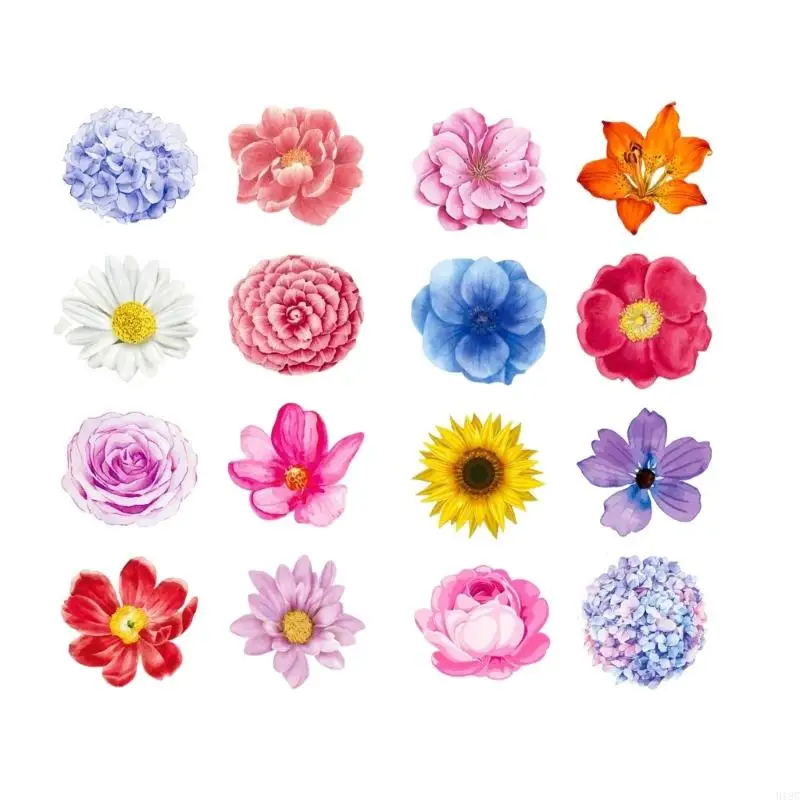 918c 500pcs Цветочная наклейка