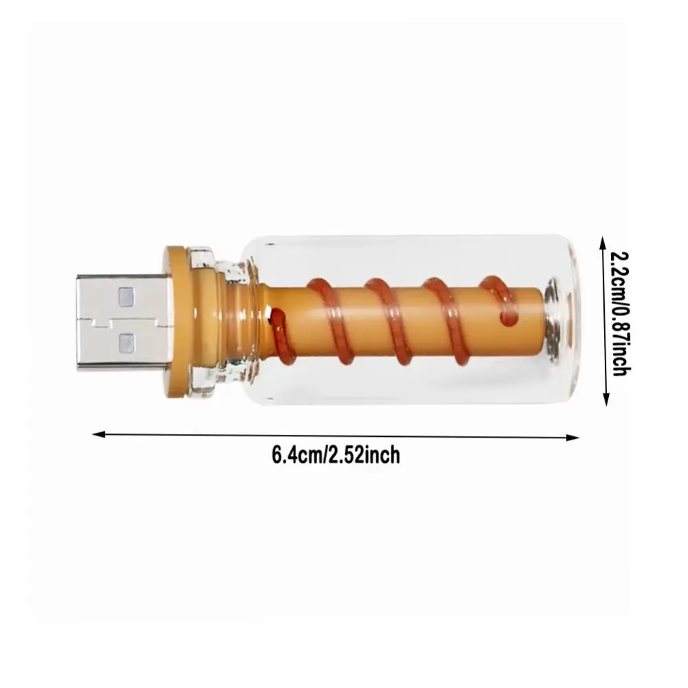 NIEUW DC 5V Nachtlampje Kleurrijke verstelbare USB-lamp Aanraakbediening Spiraalfilamentlamp Auto Decor