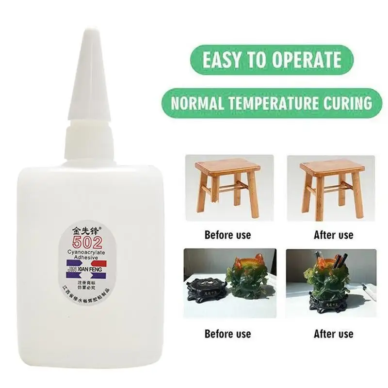 Multipurpose Super Fast Cola Especial Rápida, Ligação Rápida Instantânea, Eficaz para Modelos Hobby e Woodturn